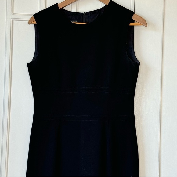 Designer FRANCO MIRABELLI CLASSIC LITTLE BLACK DRESS OFFICE EVENING SIZE 6 lined - Picture 7 of 11